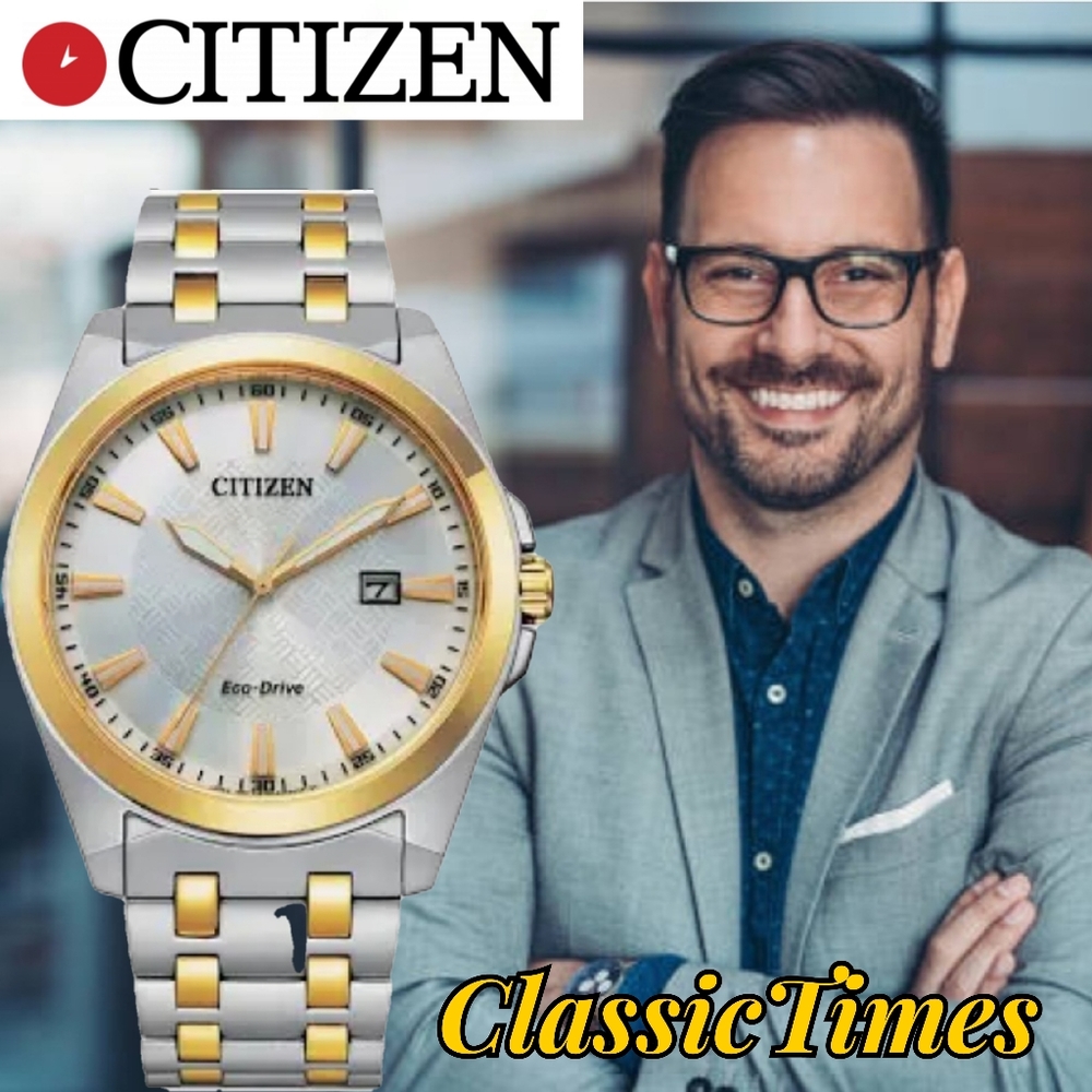 **SOLD/OTHER PLATFORM** Citizen Eco-Drive Men's Corso Two-Tone Stainless Steel - Picture 1 of 9